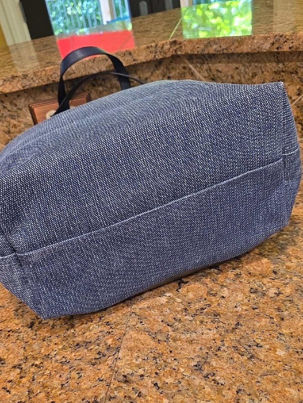 Rare Never Carried Marc By Marc Jacobs Denim Unsmiley Tote - Picture 5 of 12